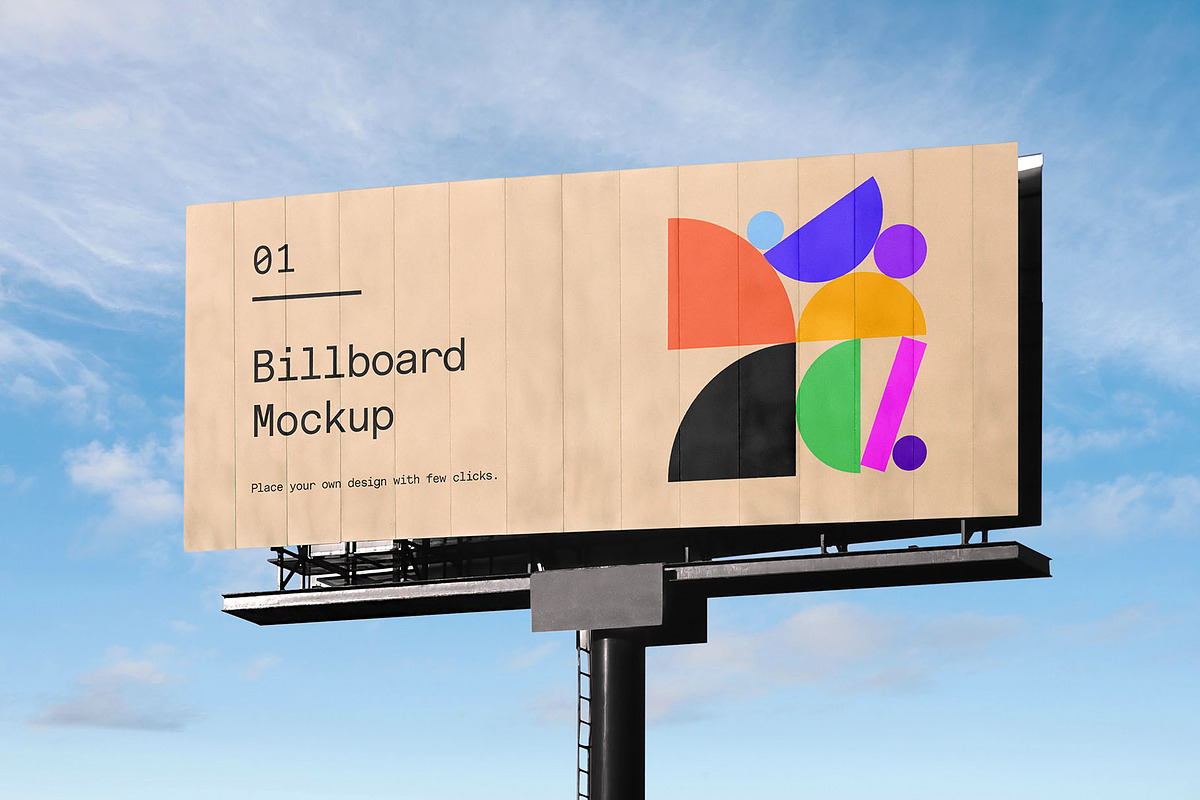 Billboard Poster Street Mockup, an Advertising Mockup by Asylab (Photo 1 of 5)