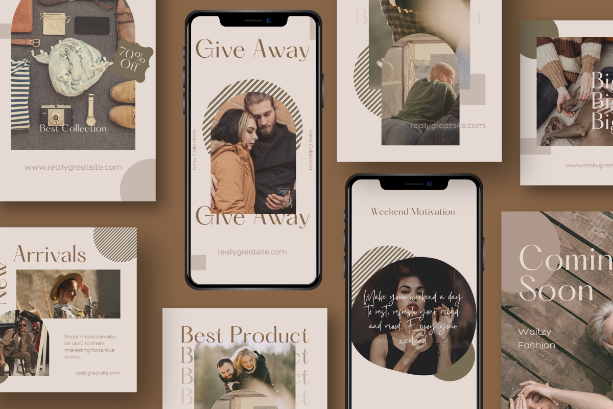 Waitzy - Canva Instagram Template, a Social Media Template by Inkofert (Photo 2 of 12)