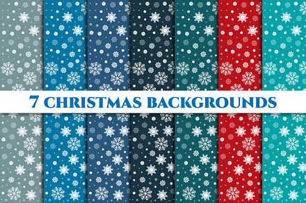 Christmas seamless backgrounds