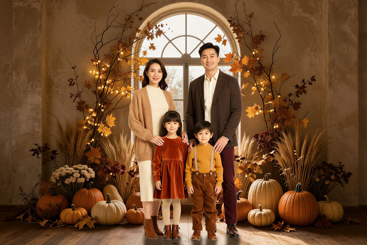 34 Autumn Wreath Digital Backdrops, a Background Graphic by 3Motional (Photo 15 of 18)