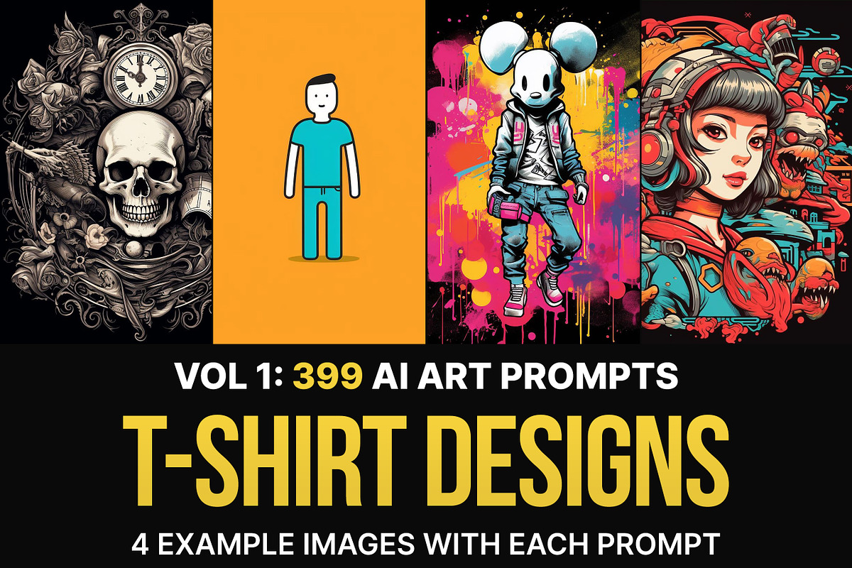 3192 Prompts For T-Shirt Designs, an Illustration by Sevenstyles (Photo 2 of 7)