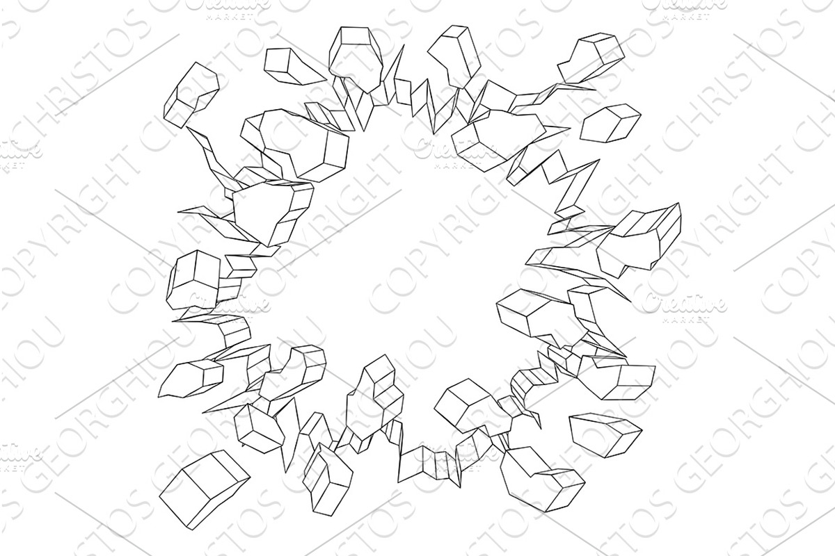 Wall Background Hole Breaking, an Illustration by Christos Georghiou