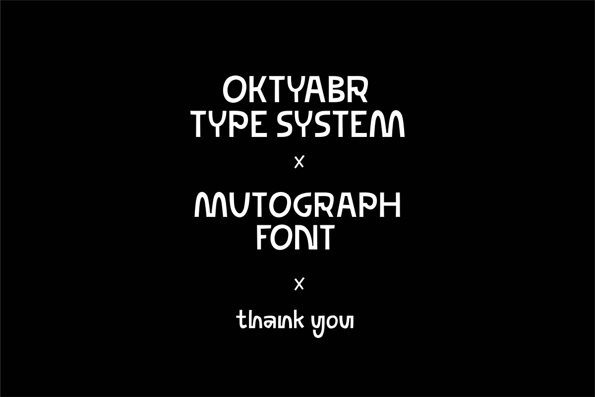 Mutograph Futuristic Display Font, a Sans Serif Font by Oktyabr (Photo 13 of 13)