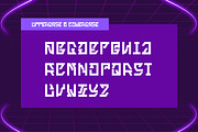 Metaporze - Futuristic Font, a Sans Serif Font by Dhabee (Thumbnail 2 of 9)
