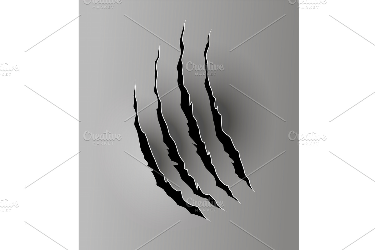 Bear or tiger claw mark, a Texture Illustration by Things for designers