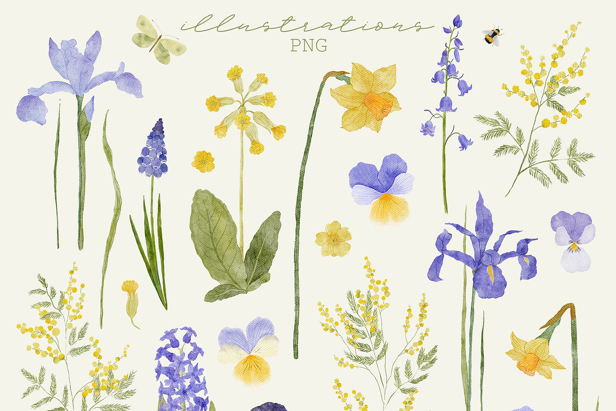 Spring Garden Illustration & Pattern, a Decorative Illustration by OkPen (Photo 2 of 10)