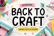 Back To Craft- Cute Handwritten Font, a Handwritten Font by KiddoGlyphs Studio (Thumbnail 1 of 5)
