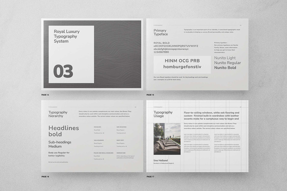 Luxury Brand Guidelines Template, a Brochure Template by Proonty (Photo 5 of 10)