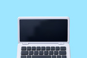 3D open laptop computer, a Technology Illustration by Abscent (Thumbnail 3 of 3)