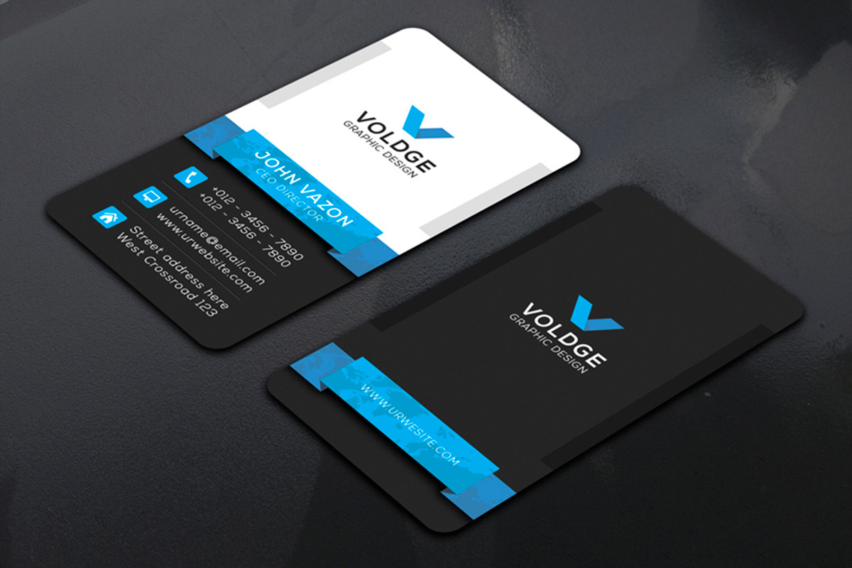 Vertical Business Card, a Business Card Template by Creative_Arts (Photo 2 of 5)