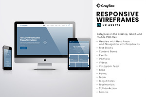 UX Assets Website Wireframe