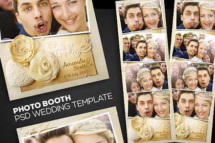 PhotoBooth PSD Wedding Template