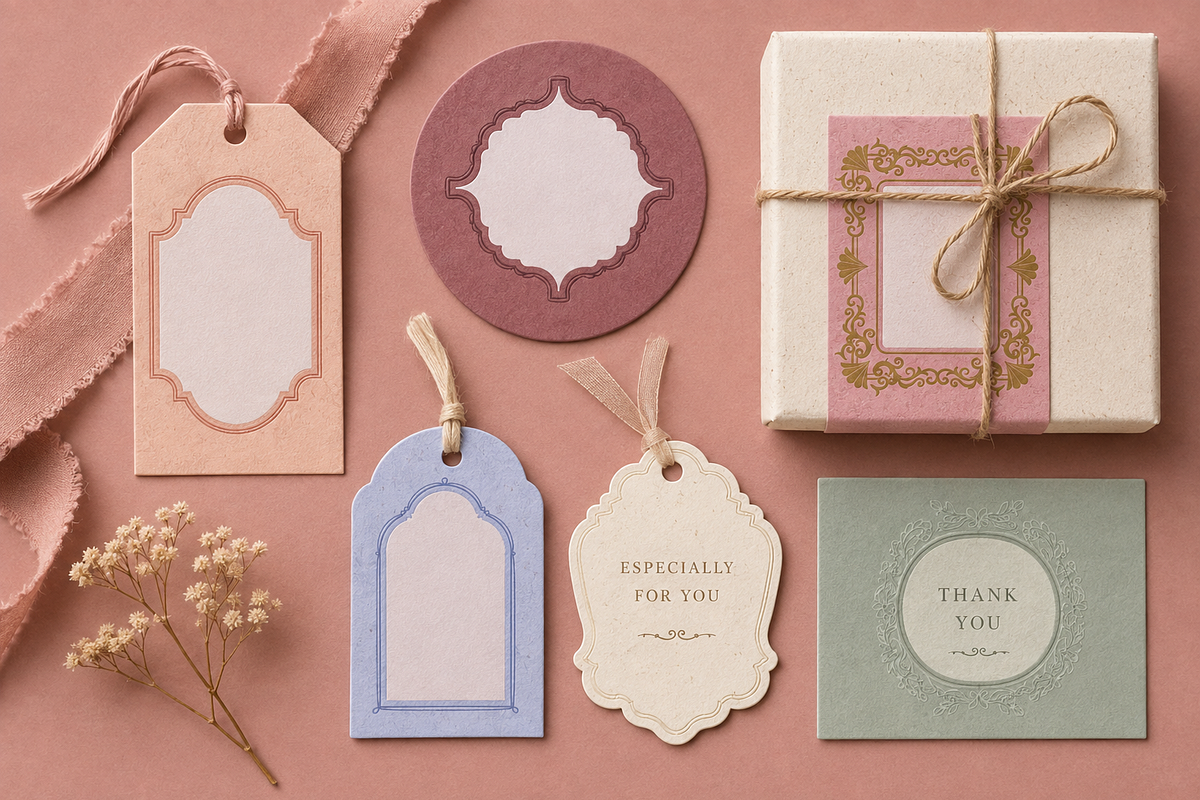 Embossed Paper Frames, a Decorative Illustration by Anna Studio (Photo 4 of 12)