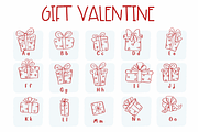 Gift Valentine | Symbols Fonts, a Symbol Font by Sirinart (Thumbnail 2 of 7)