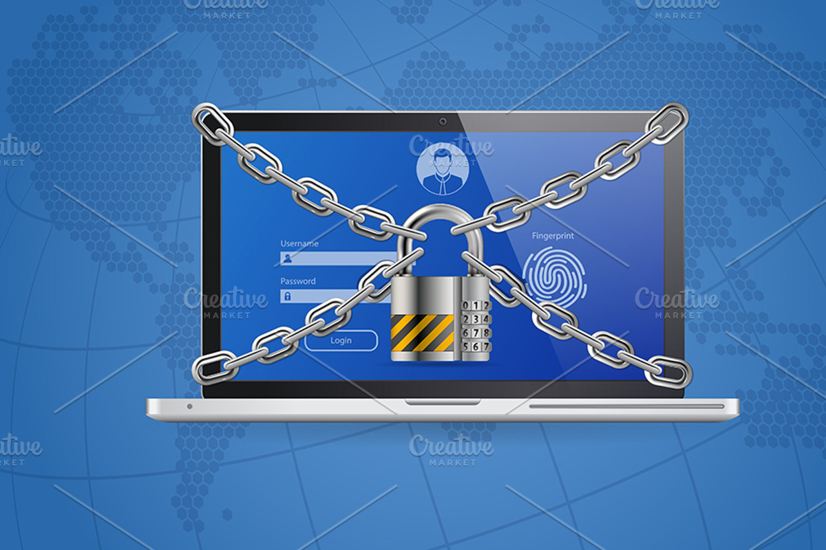 Cyber Security Isometric Concept, an Object Illustration by TAlex (Photo 2 of 6)