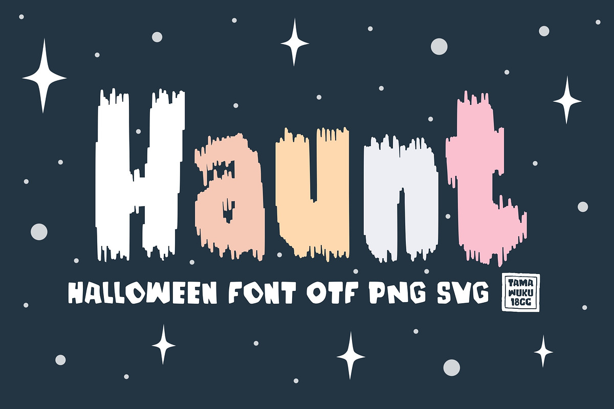 Haunt OTF PNG SVG, a Symbol Font by DREAMs Soul G. (Photo 1 of 4)