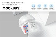 Transparent Ice Cream Cup Mockup, a Packaging Mockup by megostudi0 (Thumbnail 5 of 7)