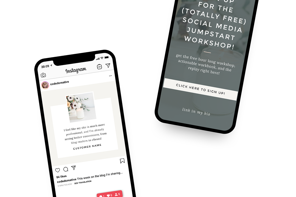 Bloom Instagram Templates, a Social Media Template by Coded Creative (Photo 5 of 5)