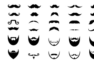 Men's Mustaches Icon For Hipster