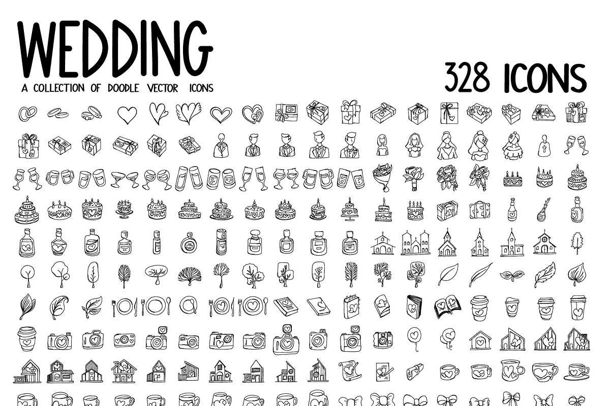4300+ Hand-Drawn Doodle Icons Bundle, an Outline Icon by TKDoodle (Photo 36 of 36)