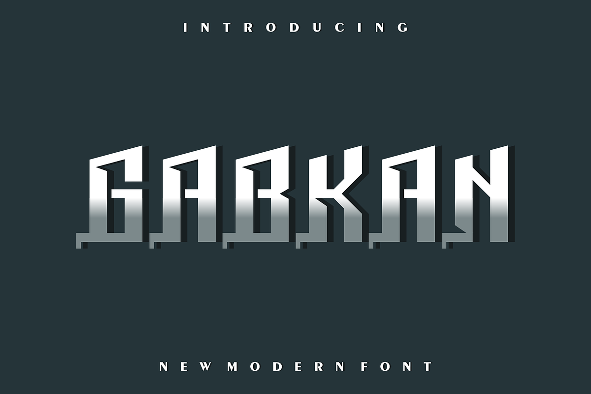 Gabkan font, a Sans Serif Font by VectorCraft (Photo 1 of 4)