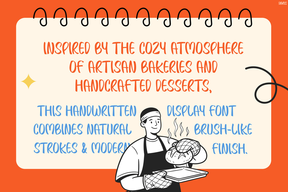 Diaris, a Handwritten Font by Pinisi ART (Photo 10 of 10)