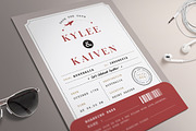 Passport Wedding Invitation, an Invitation Template by Aarley Kaiven (Thumbnail 2 of 3)
