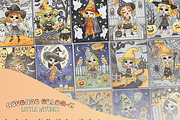 Halloween Reverse Coloring Pages, a Seasonal Illustration by Adirondack Canvas Studio (Thumbnail 3 of 8)