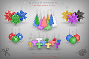 Christmas Tree and Toys mock-up set, an Object Graphic by stallfish's art store (Thumbnail 6 of 8)