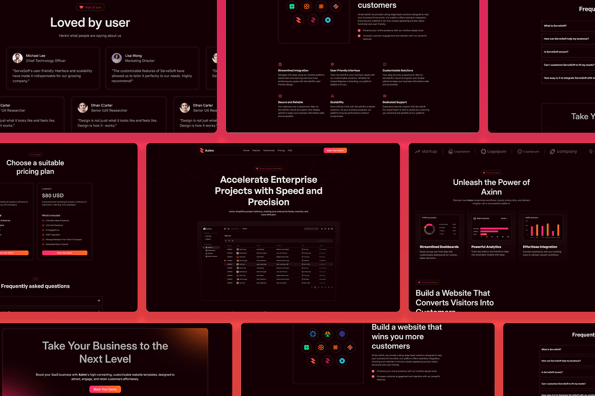 Axinn - SaaS Framer Template, a Landing Page Template by Flow Samurai Templates (Photo 3 of 4)