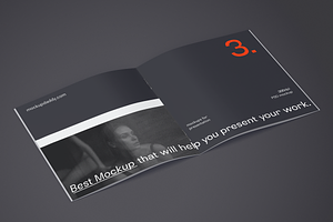 Square Brochure Mockup