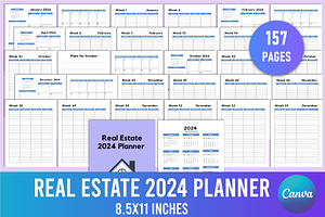 Editable Real Estate 2024 Planner