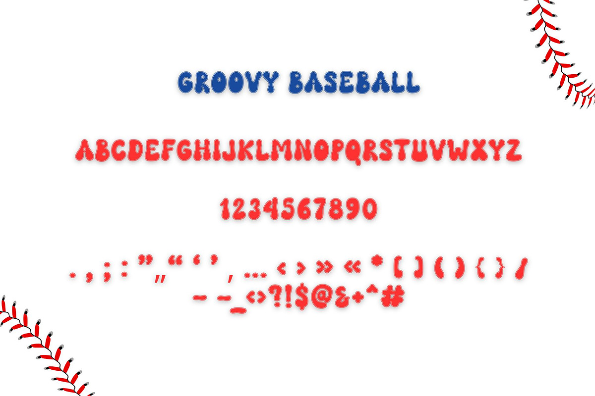 Groovy Baseball is a Groovy font, a Handwritten Font by Brown Cupple (Photo 8 of 10)