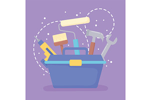 toolbox and tools, an Object Illustration by studiogstock