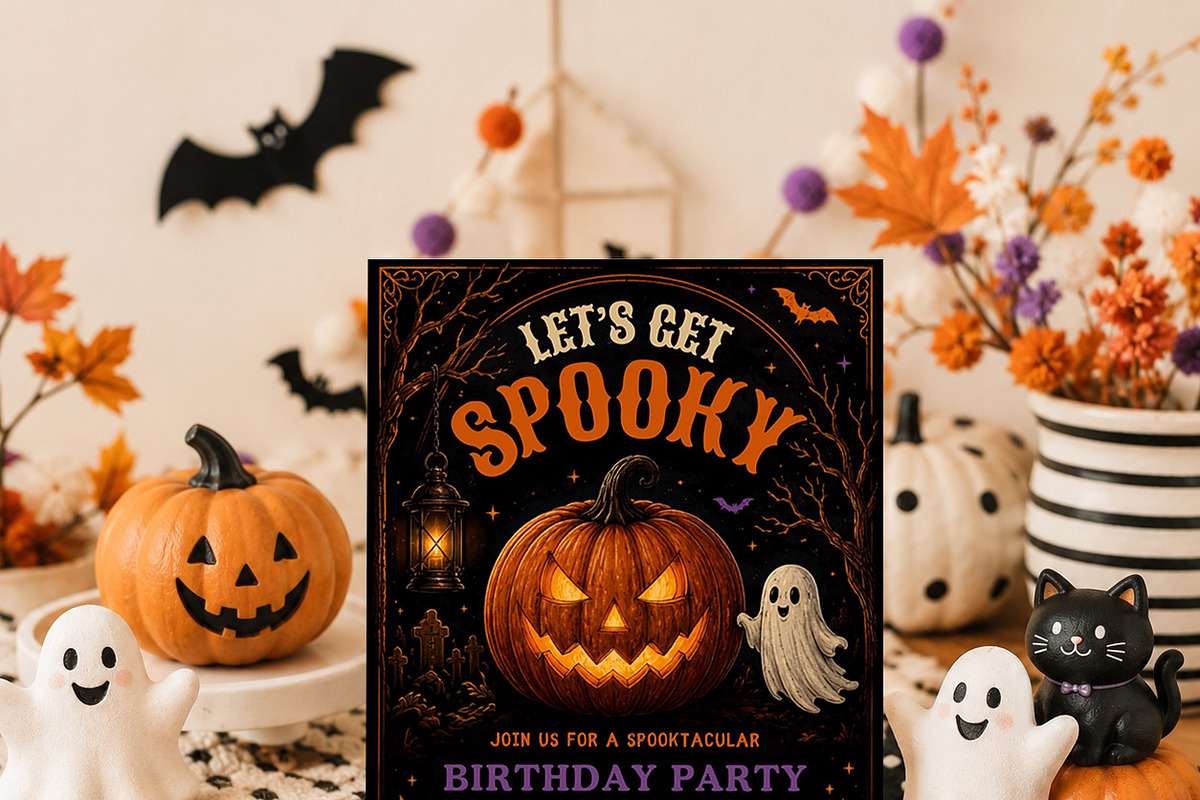 Spooky Halloween Birthday Invitation, an Invitation Template by Arslan (Photo 2 of 5)