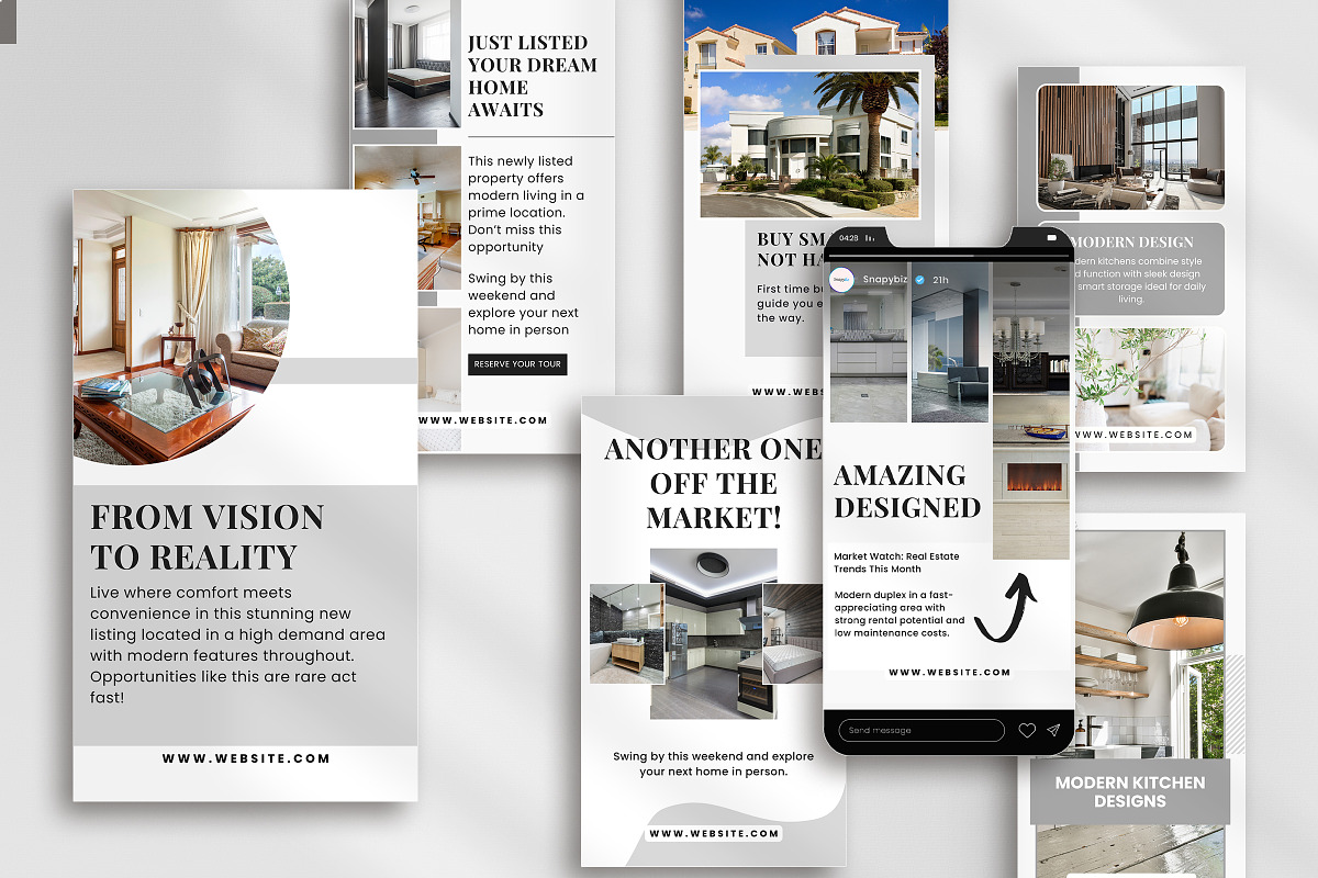 Real Estate IG Canva Story Template preview 7