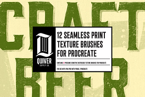 Print Procreate Texture Brushes