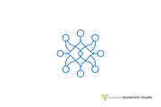 Network Abstract Geometric Logo, a Branding & Logo Template by Vectorium Studio (Thumbnail 5 of 16)