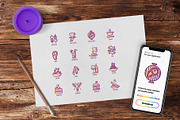 Restaurant Menu | 16 Thin Line Icons, an Outline Icon by Alex Blogoodf (Thumbnail 5 of 12)