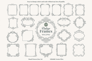 Vintage Ornamental Frames Bundle