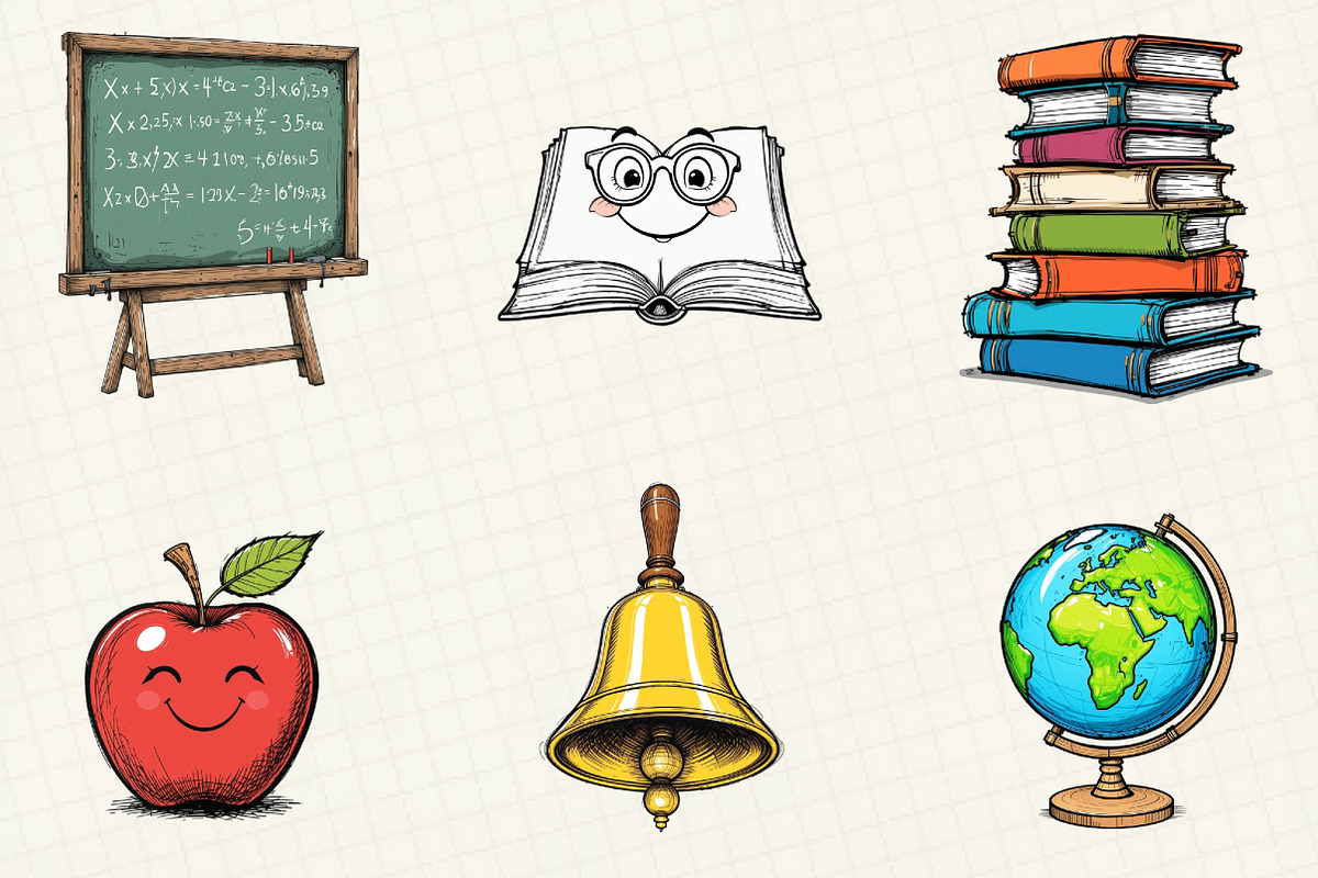 Back To School Sublimation Clipart, an Illustration by OK Design (Photo 5 of 5)