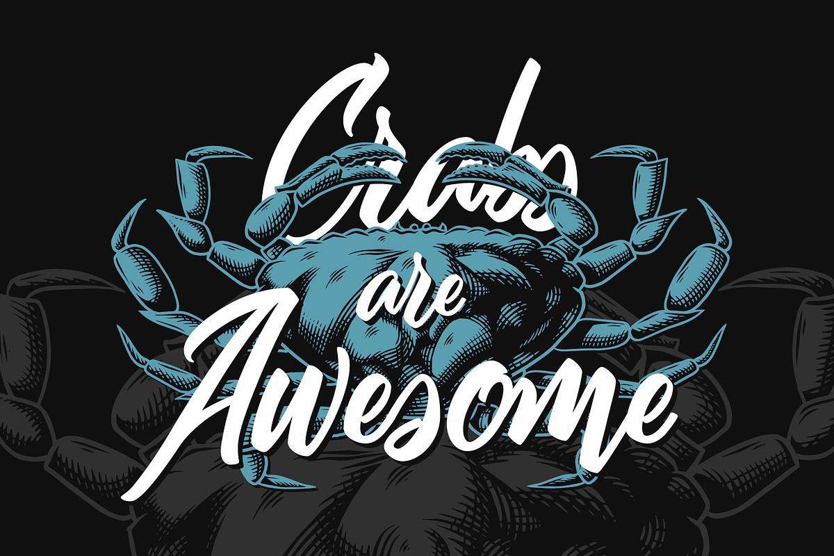 Squidink font & graphics preview 2