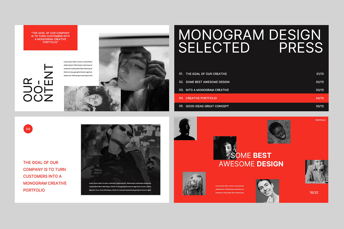 MONOGRAM - Powerpoint Template, a Presentation Template by rgbryand (Photo 3 of 9)