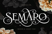 Semaro - Elegant & Luxury Font, a Serif Font by Gilar Studio (Thumbnail 1 of 15)