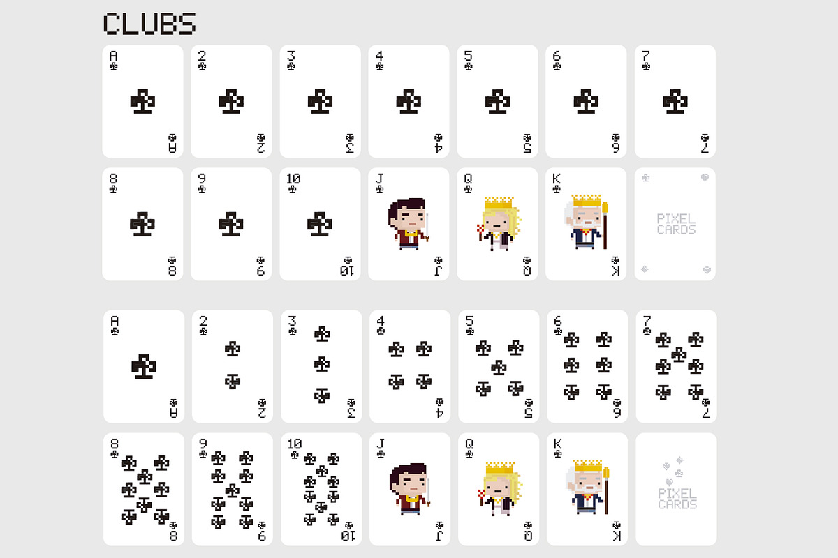 Pixelated Poker Cards, an Illustration by DeLaGranSiete (Photo 3 of 6)