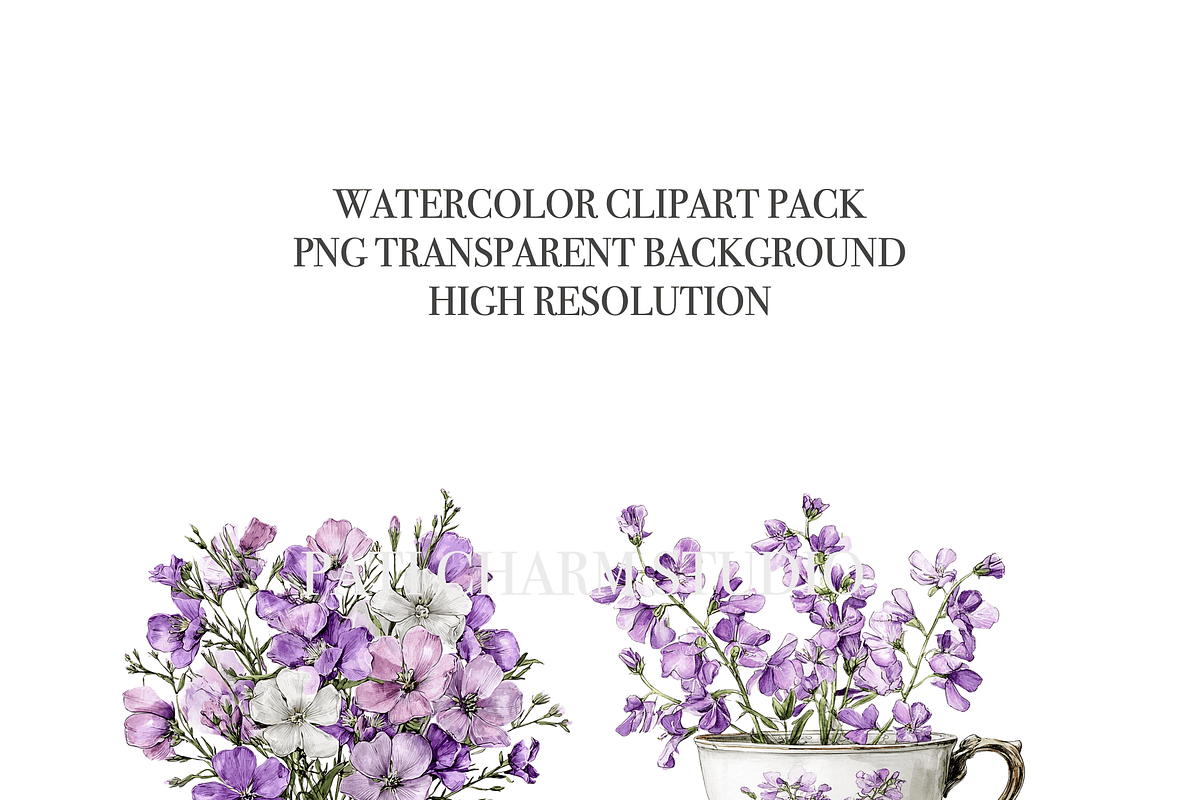 18 Fireweed in Cup Clipart, an Illustration by Pati Charm Studio (Photo 4 of 8)