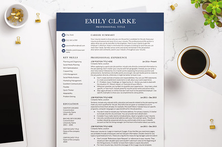 Modern Executive Resume CV Template, a Resume Template by BestResumes.Co