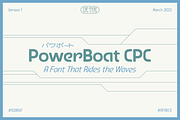 PowerBoat CPC, a Sans Serif Font by Christopher P. Cacho (Thumbnail 1 of 4)