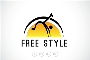 Free Style Sport Logo Template