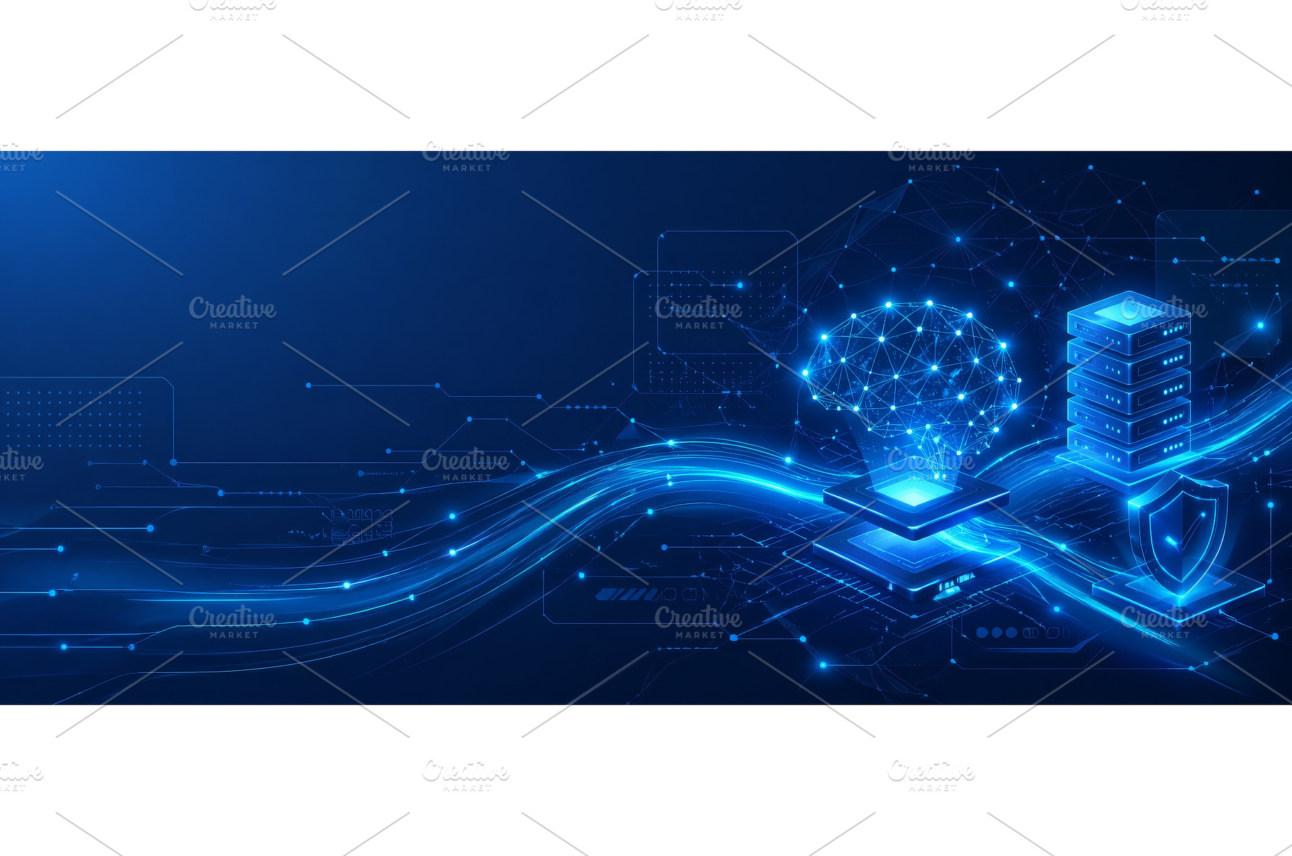Abstract digital background for, a Technology Photo by ZinetroN